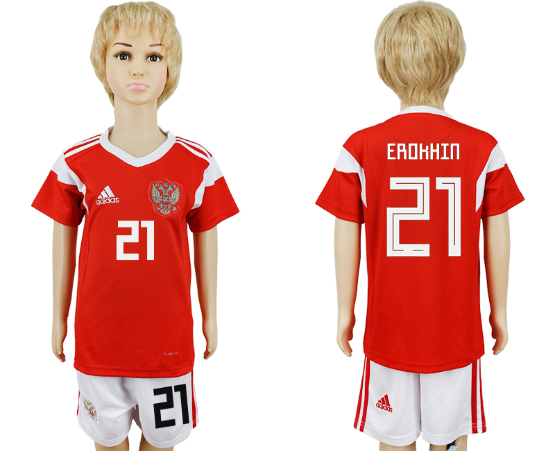 2018 maillot pour enfants RUSSIA CHIRLDREN #21 EROKHIN